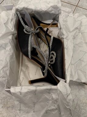 Black and Silver Heels